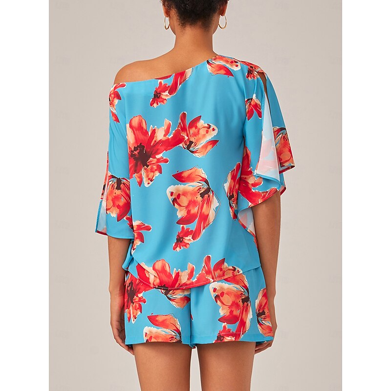 Summer Vacation High-waisted Tie-front Fresh Mini Short4