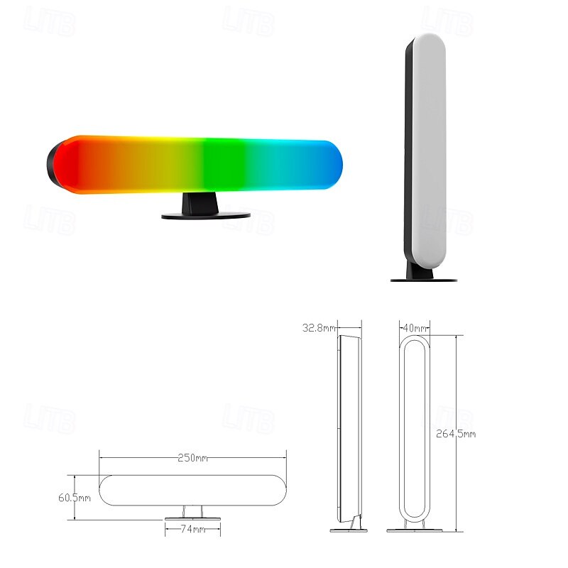 LED Light Bars Mood Light  Multiple Lighting Effects Ambient Lighting Flow Light Bar Gaming/TV/PC/Room2