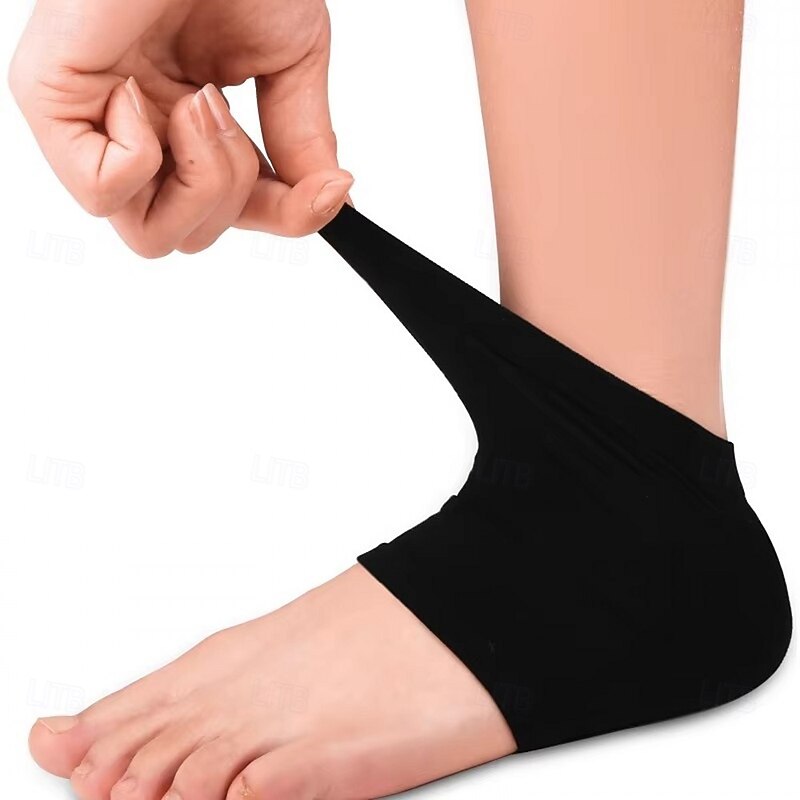1 Pair Gel Moisturizing Heel Socks, Spa Socks for Foot Care, Dry Cracked Heel Repair, Silicone Heel Protector for Men and Women3
