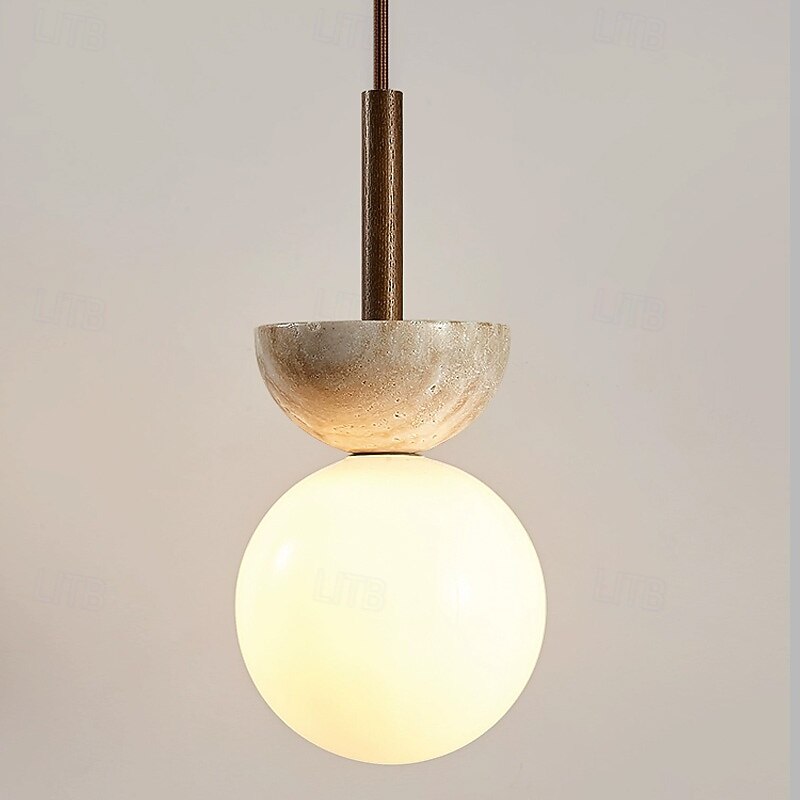 13 cm Pendant Lantern Design Geometric Shapes Pendant Light Stone Glass Artistic Style Formal Style Vintage Style Vintage Country 110-120V 220-240V