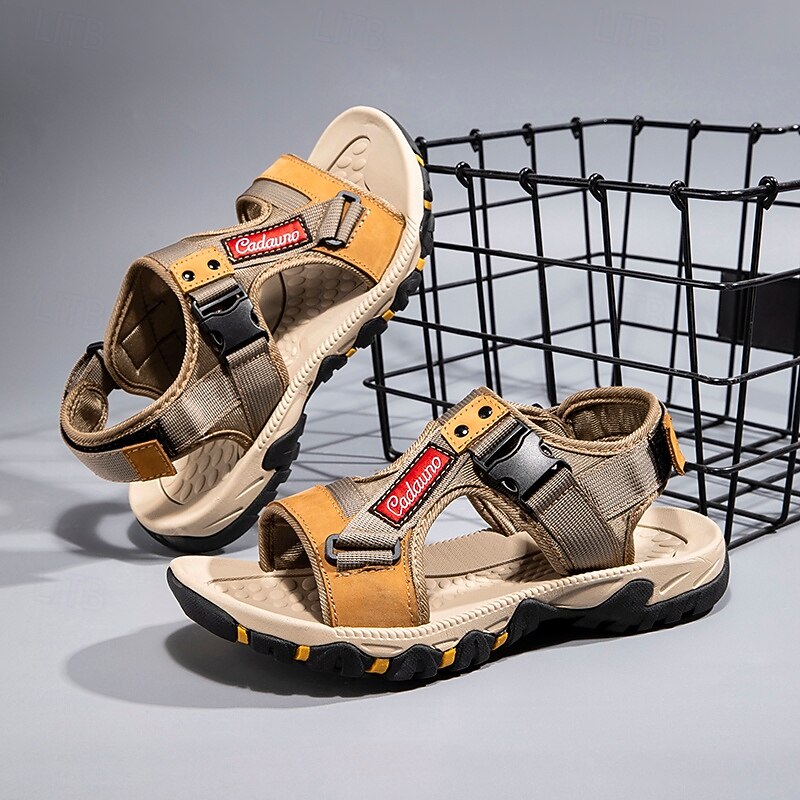 Sporty Men's Sandals for Hiking and Outdoor Activities with Adjustable Velcro – Comfortable Footwear for Adventure Lovers3