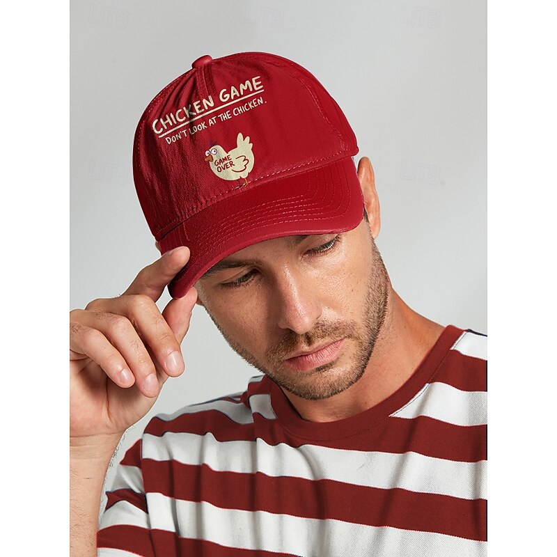 Funny Chicken Game Baseball Cap – Adjustable Unisex Embroidered Hat, Casual Sports Cap for Outdoor, Streetwear and Daily Wear2