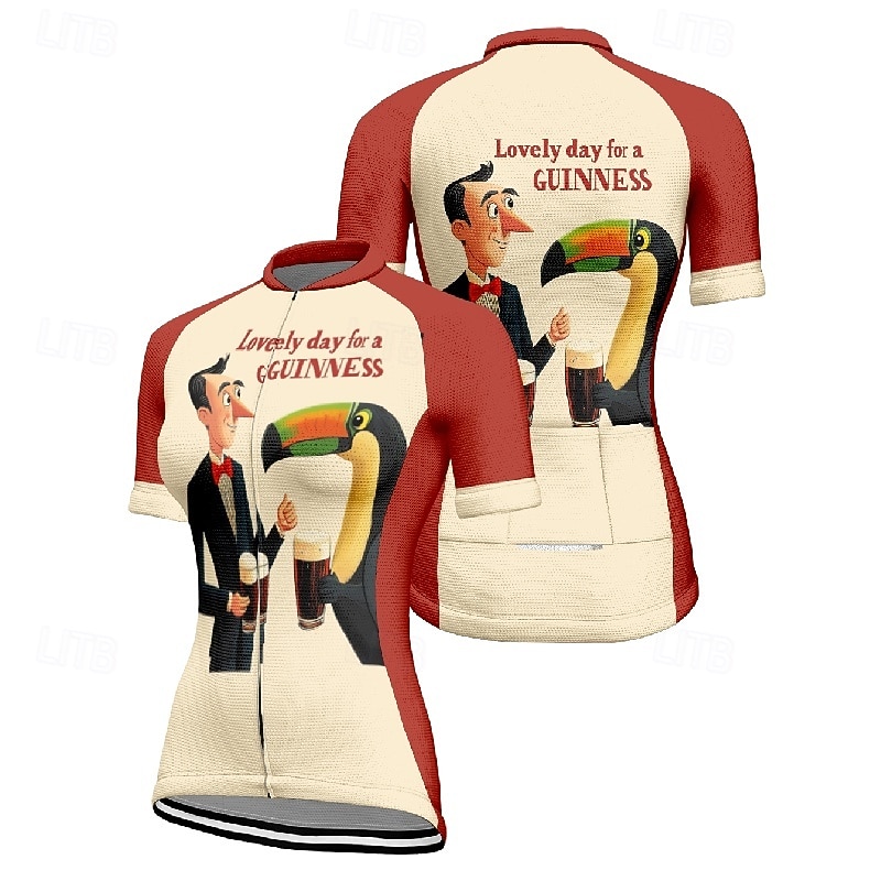 Women's Cycling Jersey Graphic Letter & Number Short Sleeve Bike Tee Tshirt Jersey with 3 Rear Pockets Mountain Bike MTB Quick Dry Anatomic Design Wicking Breathable Sports Wine Red Green Clothing2