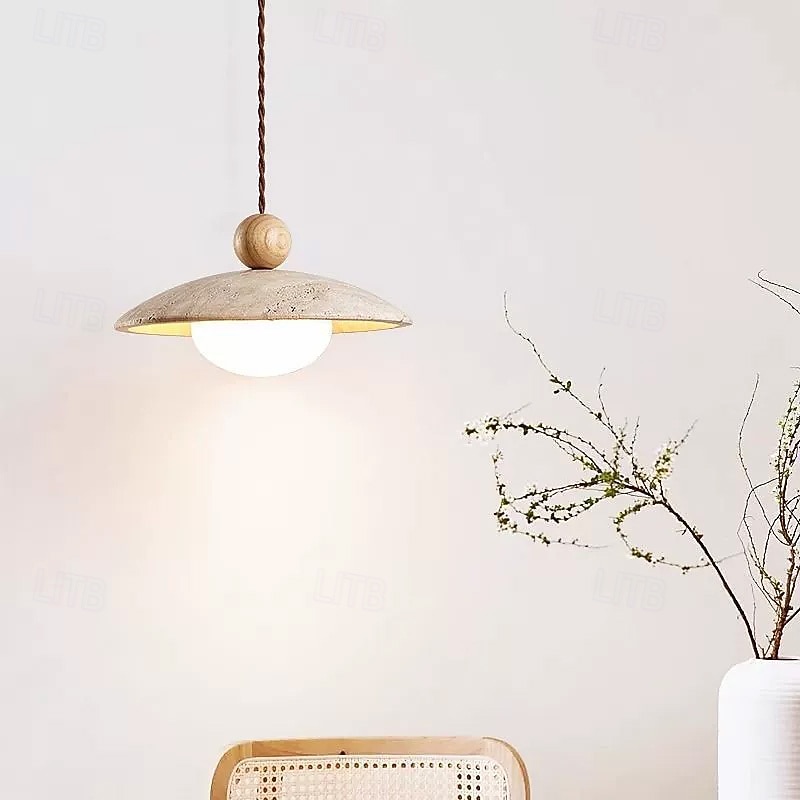 25 cm Pendant Lantern Design Geometric Shapes Pendant Light Stone Glass Artistic Style Formal Style Vintage Style Vintage Traditional / Classic 110-120V 220-240V2