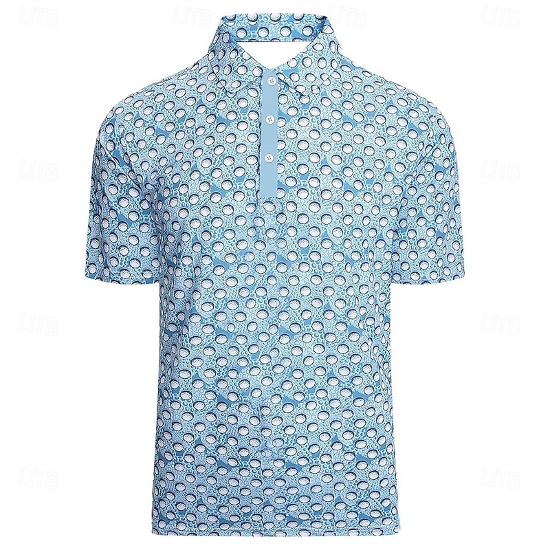 Kentucky Derby Men's Printing Polo Short Sleeve Polo Shirts Collared Shirts Business Casual School Outdoor Daily Wear 3D Print Summer Spring Fall Blue