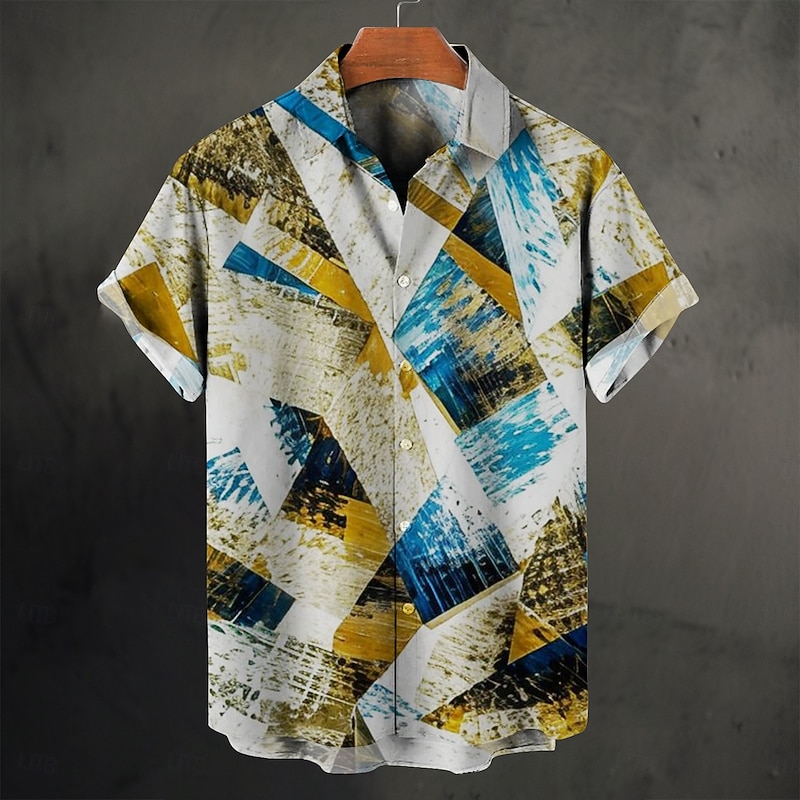 Blouse / Shirt Retro Poster Graphic For Men's Adults' Masquerade 3D Print Vacation Party4