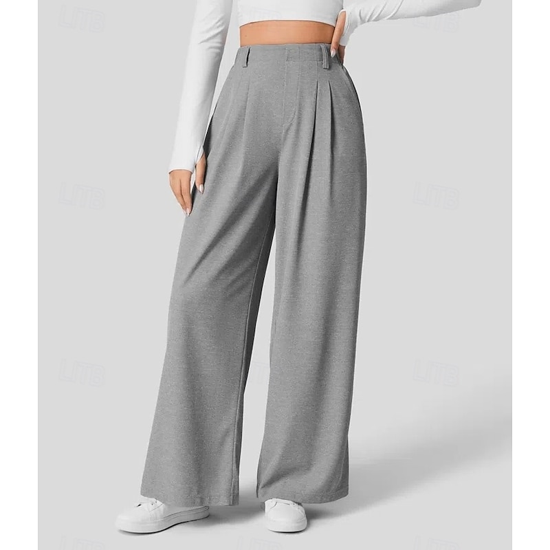 Women's EU / US Size Pants Trousers Casual / Sporty Full Length Natural Comfortable Micro-elastic Wine Amethyst Depression Green Almond Spring, Fall, Winter, Summer4