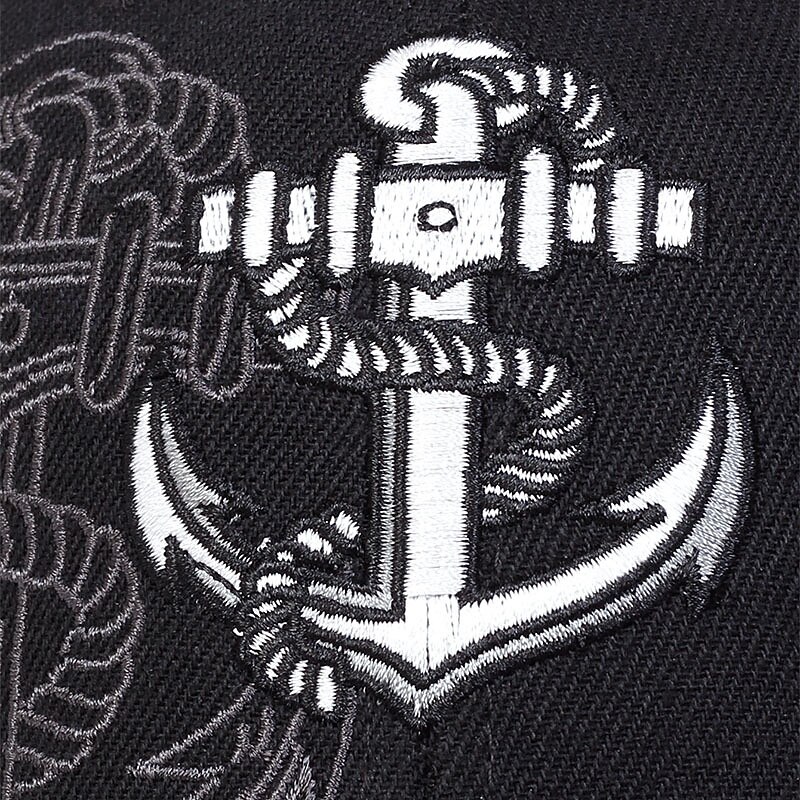 Men's Baseball Cap Sun Hat Trucker Hat Black Dark Navy Cotton / Polyester Blend Embroidered Fashion Casual Daily Letter Anchor Adjustable Sunscreen Breathable3