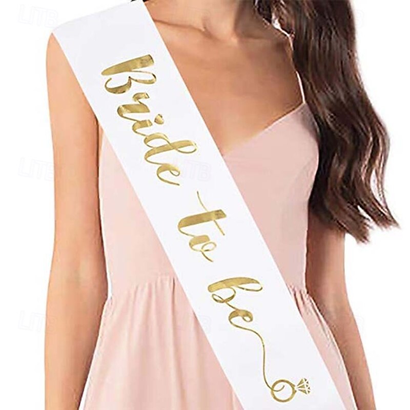 12 pcs Bride to be Sash Adults' Women's Wedding Bridal Shower Bachelorette Party Halloween Carnival Easy Carnival Costume2