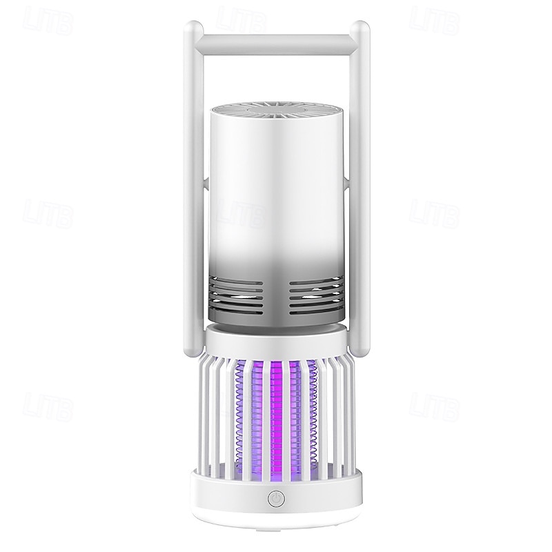 Electric Mosquito Killer Lamp with Fan Rechargeable Bug Zapper Electric Fly Traps for Home Camping Backyard Patio Garden with Fan Function3