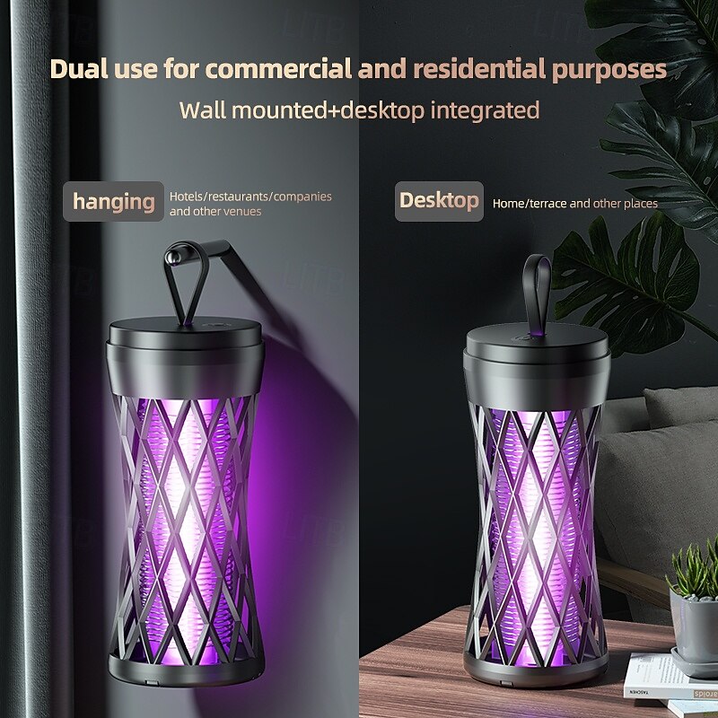 Portable Vertical Hanging Integrated Electric Mosquito Killer Lamp2