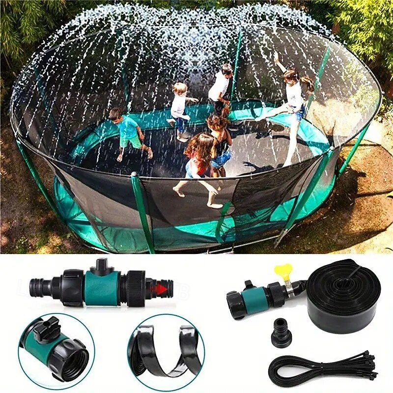 Garden Toys Children's Play Water Cooling Trampoline Sprinkler Garden Watering Hose Sprinkler