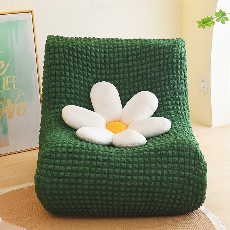 1PC Elastic Armless Floor Sofa Cover Lazy Boy Relax Couch Slipcover Stretch Single Sofa Cushion Cover for Living Room Home