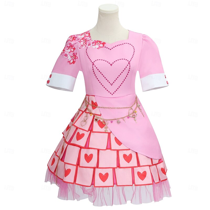 Descendants The Rise of Red Kids Bridget Dress Costume Cosplay Movie Cosplay for Women's Adults' Children's Day New Year Masquerade Dailywear