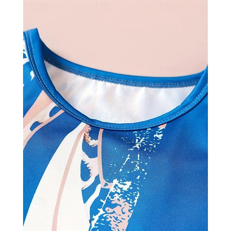 Girls' 3D Print Pajama Sets Tee & Pants Pajama Sets Short Sleeve 3D Print Summer Spring Active Basic Kids 4 years+ Crew Neck Home Daily Regular Fit3