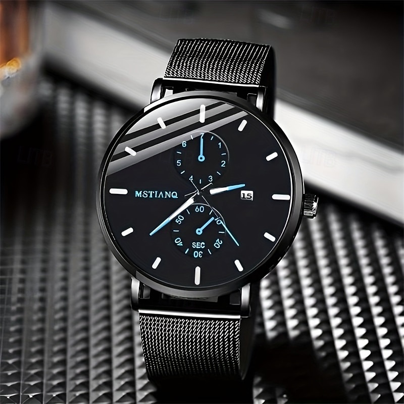 High-grade Watch For Men Waterproof High-quality Simple Fashion Ultra-thin Calendar Business Stainless Mens Quartz2