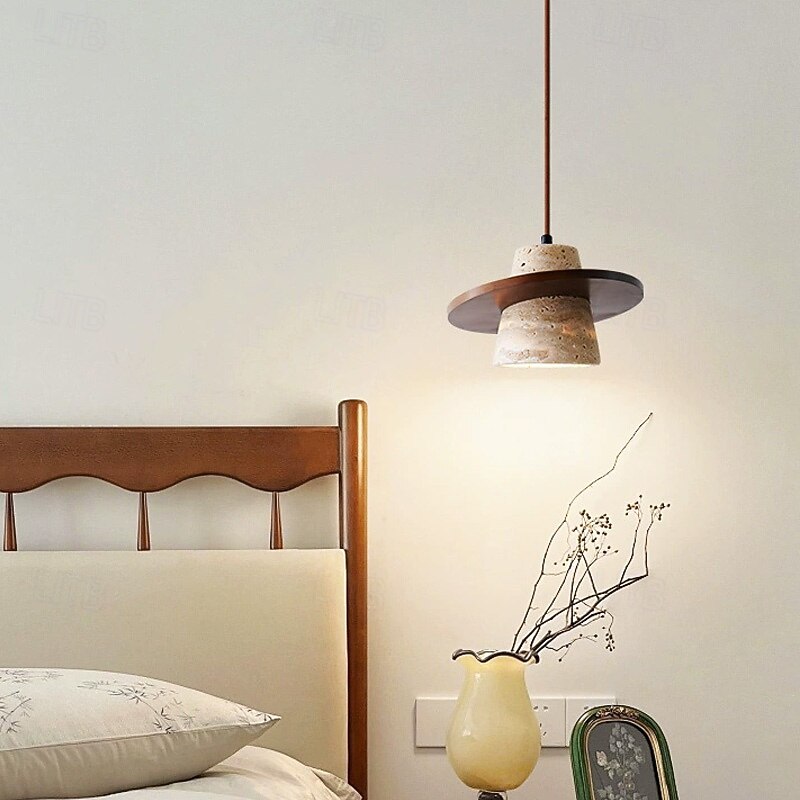 20 cm Pendant Lantern Design Geometric Shapes Pendant Light Stone Artistic Style Vintage Style Modern Style Vintage Country 110-120V 220-240V3