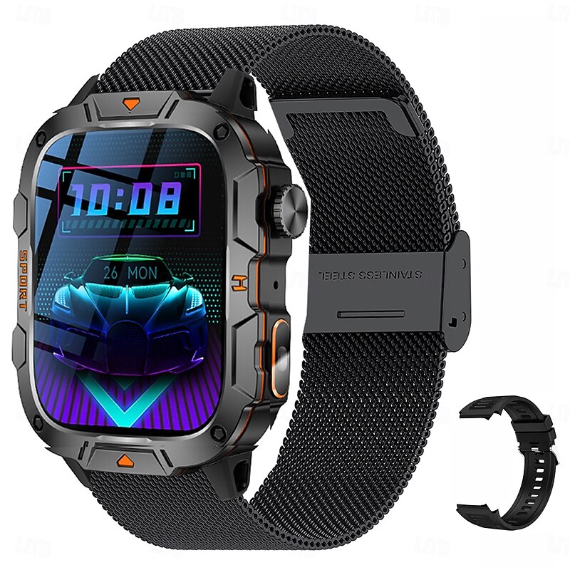 LED Men's Smart Watch Bluetooth Call Multi-Sport Mode Health Monitor Android iOS3