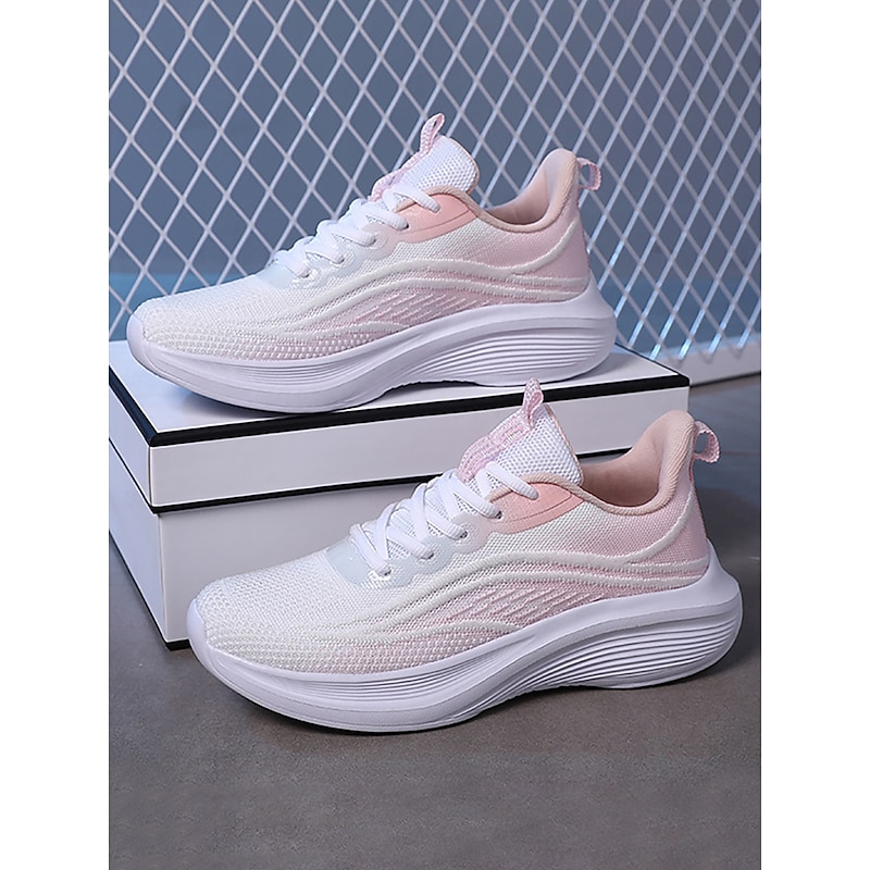 Women's Lightweight Athletic Sneakers – Breathable Non-Slip Running Shoes for Gym & Outdoor Workouts