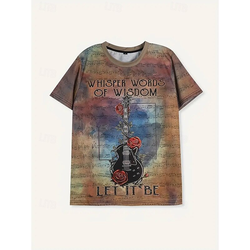 Women's T Shirt Summer Tops Graphic Flowers Classic Casual Short Sleeve Crew Neck Crop Tops Daily Weekend Print Rainbow Summer Spring Fall3