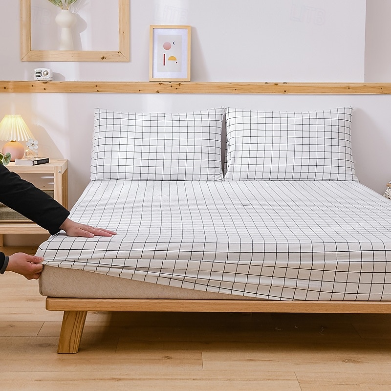 Mandala Geometric Fitted Sheets Single Small Double King Super King Small Square Bottom Sheets Twin Full Size Bedsheet Bed White Multicolor