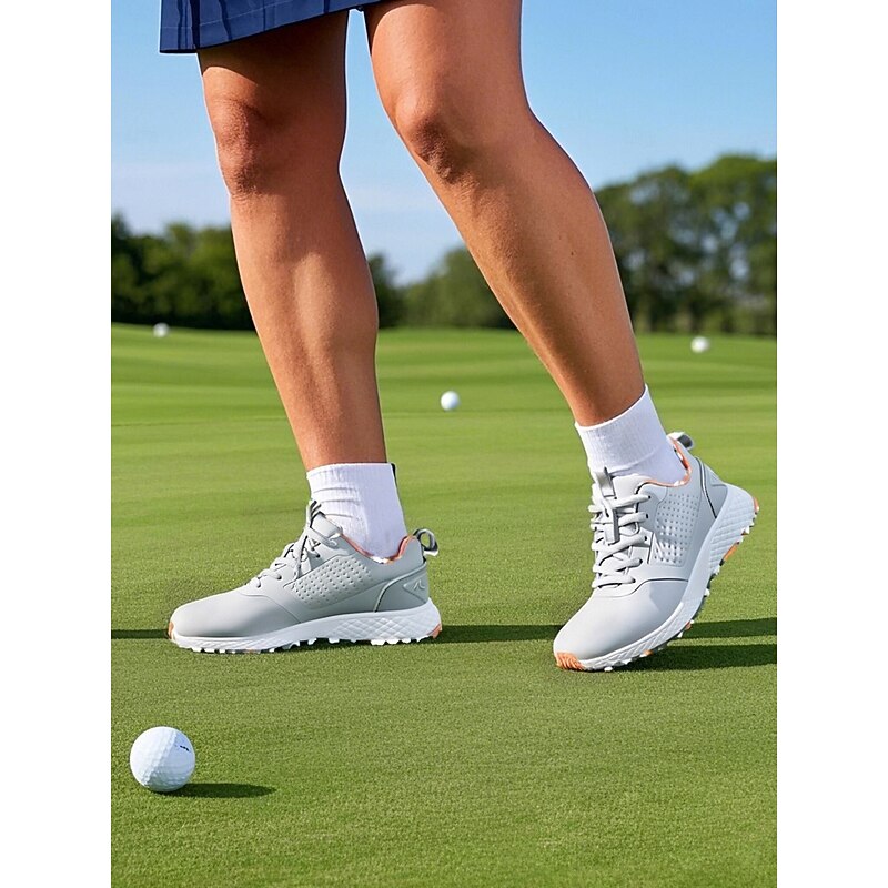 Women's Sleek Golf Shoes - Waterproof with Soft Spike Technology, Perfect for Enhancing Swing Stability
