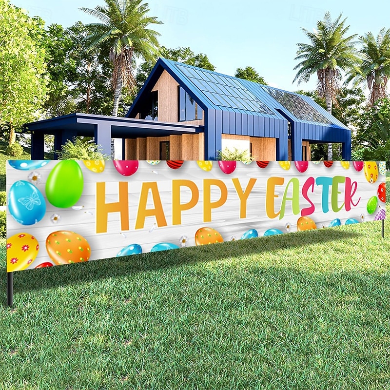 Outdoor Yard Banner Sign Decorations Outdoor Umbrella Barbecue Party Supplies Holiday Decor Indoor House Gathering2