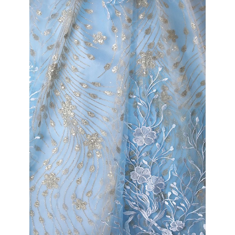 Ball Gown A-Line Quinceanera Dresses Elegant Dress Wedding Wedding Guest Floor Length Sleeveless Off Shoulder Lace Backless with Pleats Sequin4