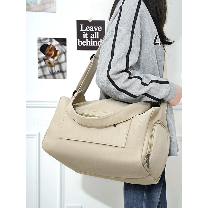 Large Capacity Travel Duffel Bag with Shoe Compartment – Waterproof Weekender Overnight Bag for Women & Men, Lightweight Gym Sports Tote for Yoga, Fitness and Business Trips