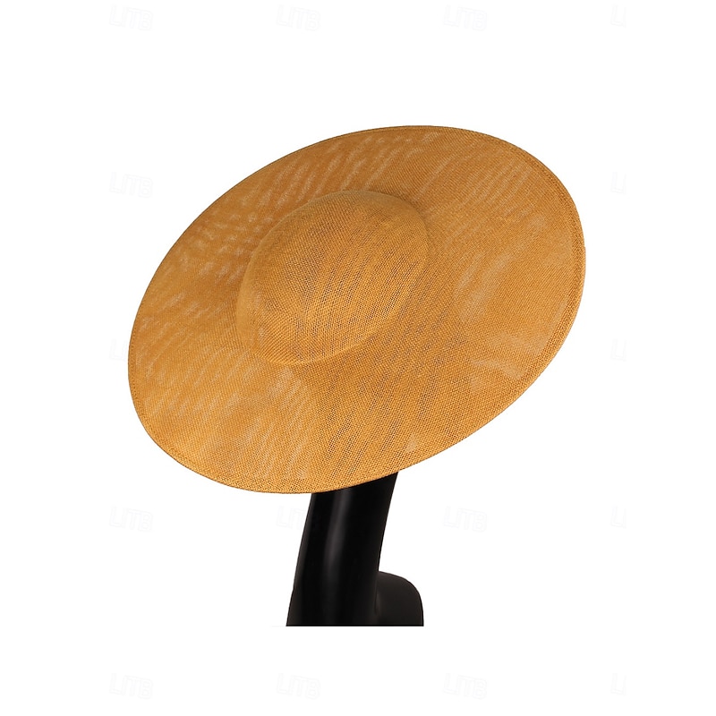 Hats Faux Linen Bowler / Cloche Hat Wedding Elegant Vintage With Pure Color Headpiece Headwear2