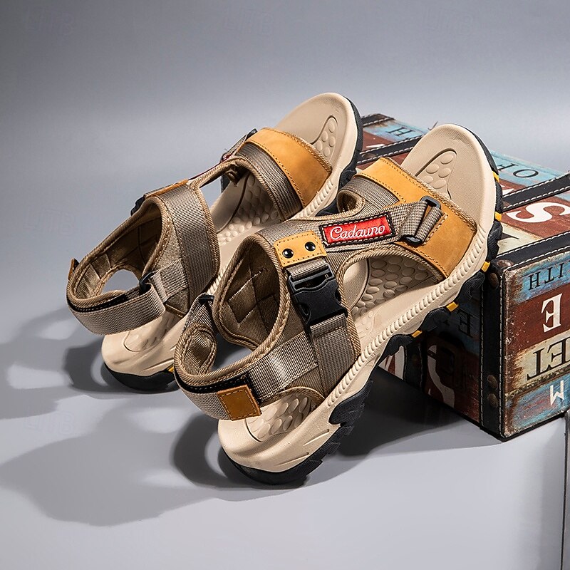 Sporty Men's Sandals for Hiking and Outdoor Activities with Adjustable Velcro – Comfortable Footwear for Adventure Lovers4