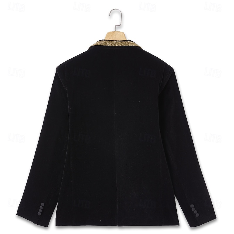 Men's Wedding Party Suits Peaked Lapel Black Fashion Party Solid Colored Standard Fit 3 Piece Single Breasted One-button3