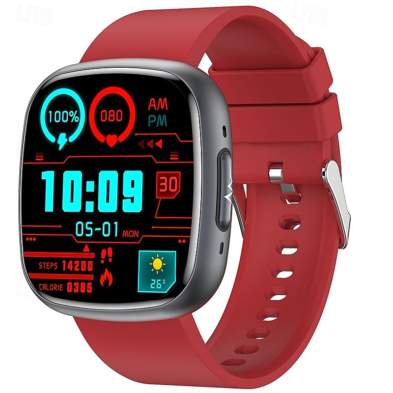 Smart Watch Blood Glucose ECG Blood Pressure Body Temperature Monitor Android iOS IP68 1.754