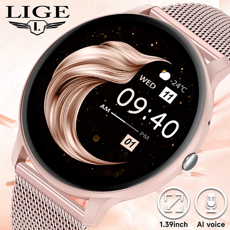 LIGE BW0905 Smart Watch Fitness Tracker Heart Rate Monitor Bluetooth Android iOS Waterproof 1.69"4