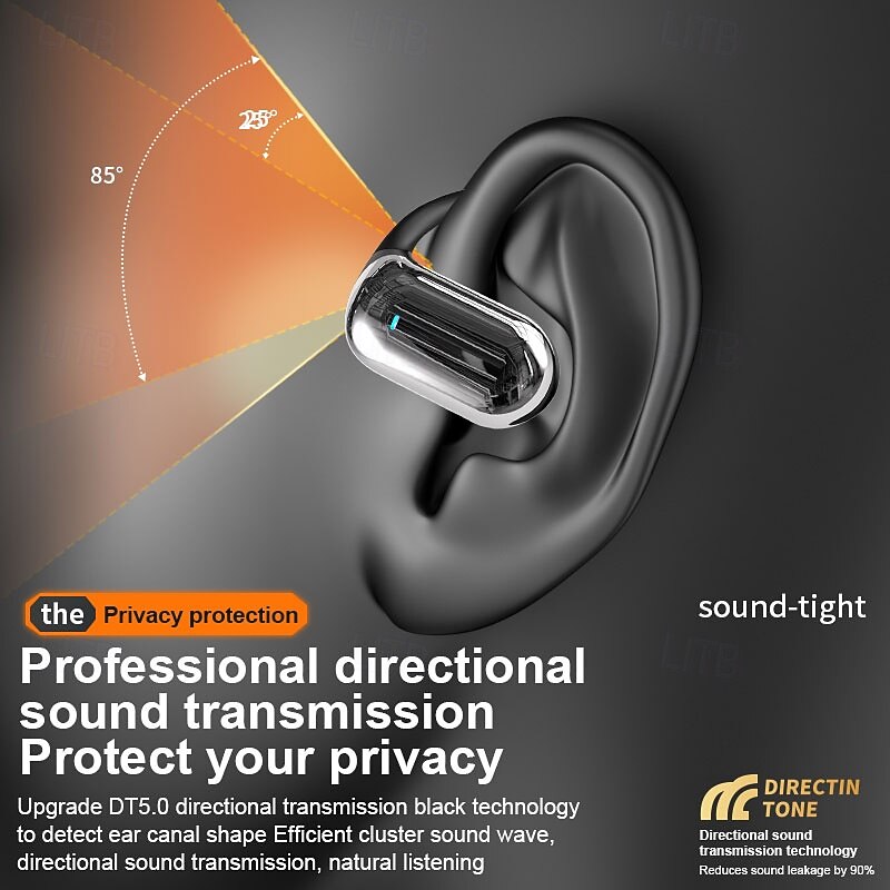 Bluetooth Headset Real Time Translation Headset Talking Music 144 Languages Translation Touch Headset AI Translation Headset Long Term Sports Noise Cancellation Waterproof LED Digital Display2