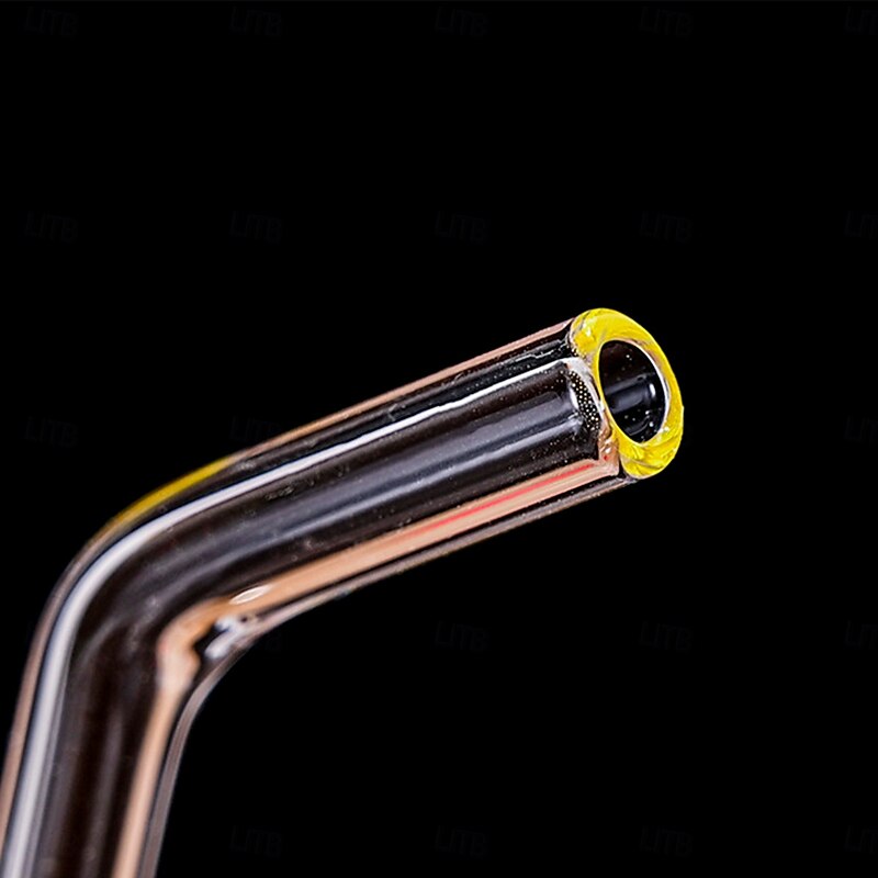 Transparent Glass Pipe Cup – Creative Irregular Champagne Glass, High-Stem Cocktail Cup, Unique Barware for Home, Bar Counter & Cold Drink Shops4