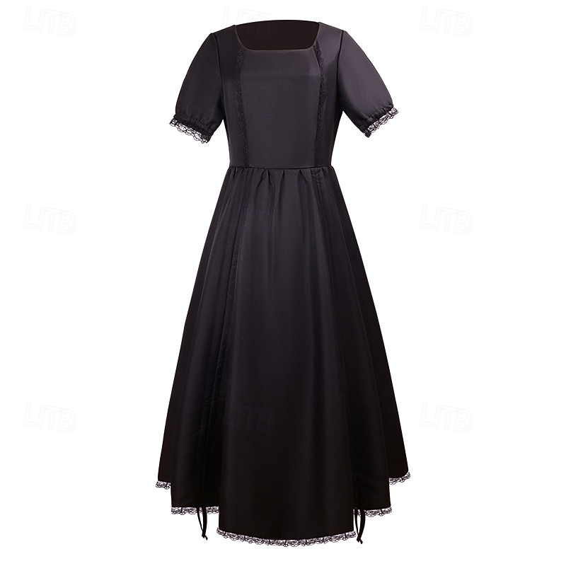 Retro Vintage Medieval Renaissance Celtic Dress Viking Elven Fancy Dress Women's Halloween Carnival Masquerade LARP Adults' Dress4