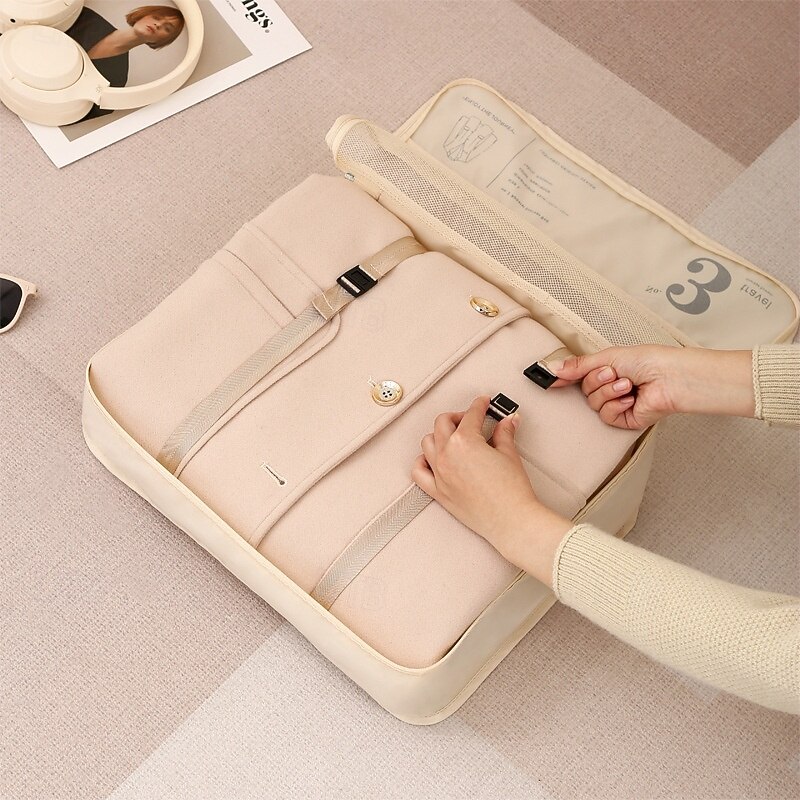 "7-Piece Compression Packing Cubes Set for Travel, Luggage Organizer, Clothing and Underwear Storage Bags, Travel Case Set for Suitcases and Travel Bags3