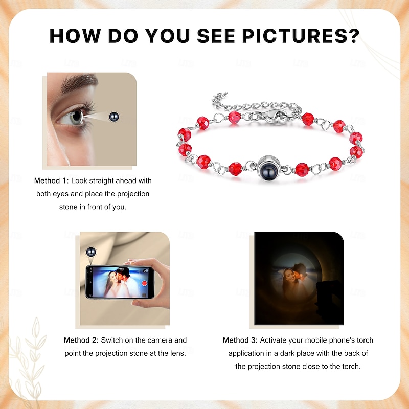 Personalized Photo Projection Bracelet Custom Best Gift for Mom – Custom Mother's Day Gift, Elegant Jewelry for Mom, Grandma, Wife, Girlfriend for Birthday, Anniversary, Christmas2