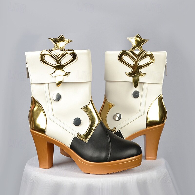 Genshin Impact Clorinde Anime Cosplay Costume Shoes Cosplay Shoes Halloween Carnival Party Comic Con Shoes For Women's Adults'