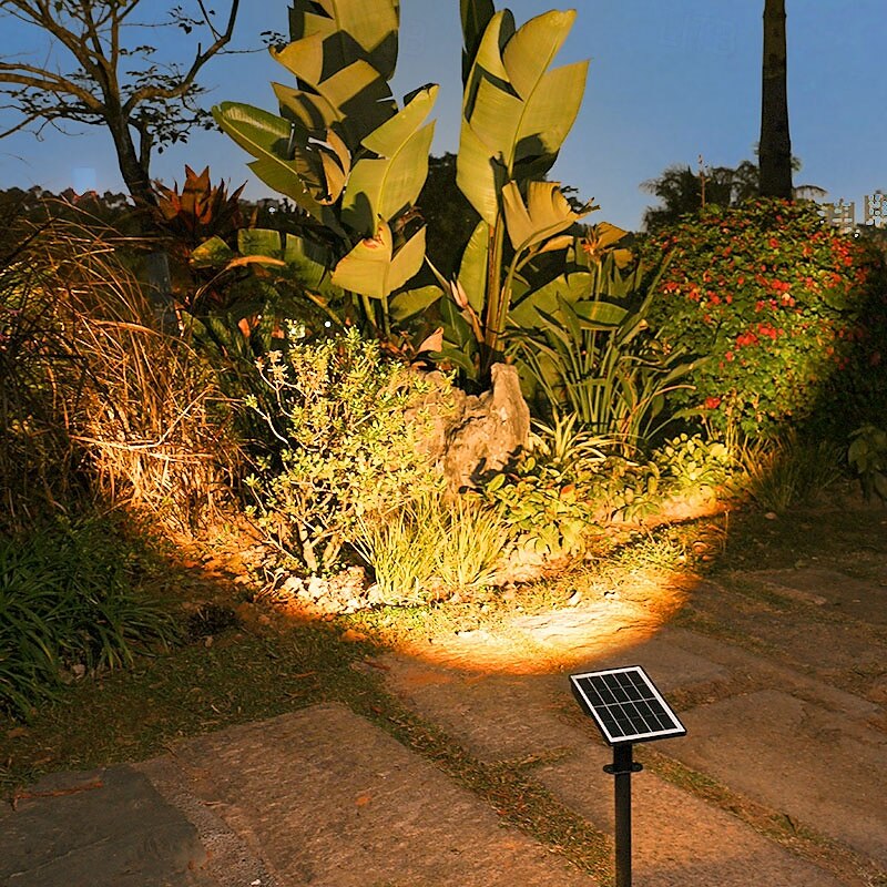 Solar Flood Lights Garden Light Lawn Spotlight Outdoor Wall Lights Villa Courtyard Garden 3LED Tree Pathway Layout Landscaping Floodlight4