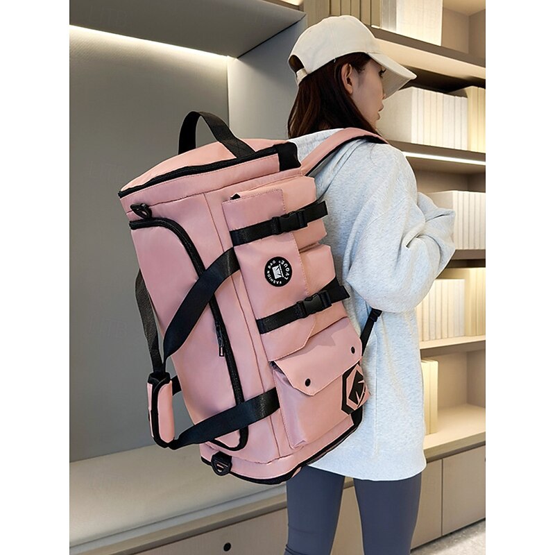 Large Capacity Travel Duffel Bag  Waterproof 3-in-1 Convertible Backpack & Shoulder Bag with Shoe Compartment, Multi-Pocket Gym Sports Bag for Men & Women  Ideal for Hiking, and Weekend Getaways3