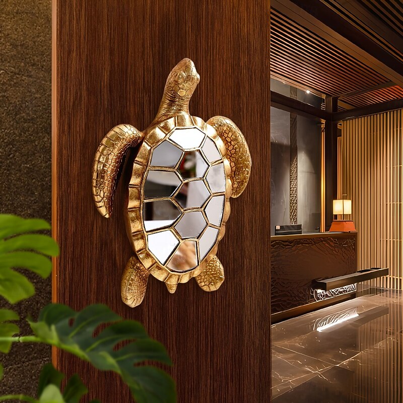 Mirror Mosaic Resin Turtle Wall Decor – Creative Animal-Inspired Hanging Decoration for Home, Party, or Aquarium – Unique Gift for Turtle Lovers4