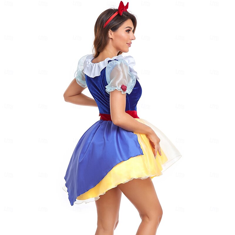 Snow White Princess Fairy Dress Cosplay Costume Tulle Dresses Carnival Costume Sexy Costume Dress Up Movie Cosplay for Women's Adults' Halloween Carnival World Book Day Performance Party2