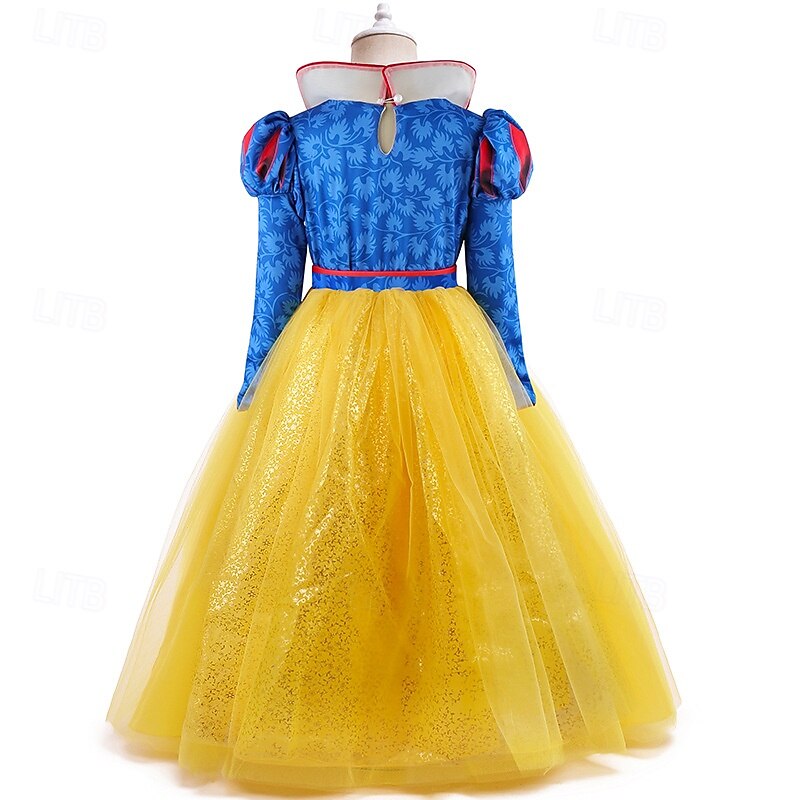 Snow White Princess Fairy Dress Cosplay Costume Tulle Dresses Carnival Costume Dress Up Movie Cosplay for Girls' Kid's Halloween Carnival World Book Day Performance Party3