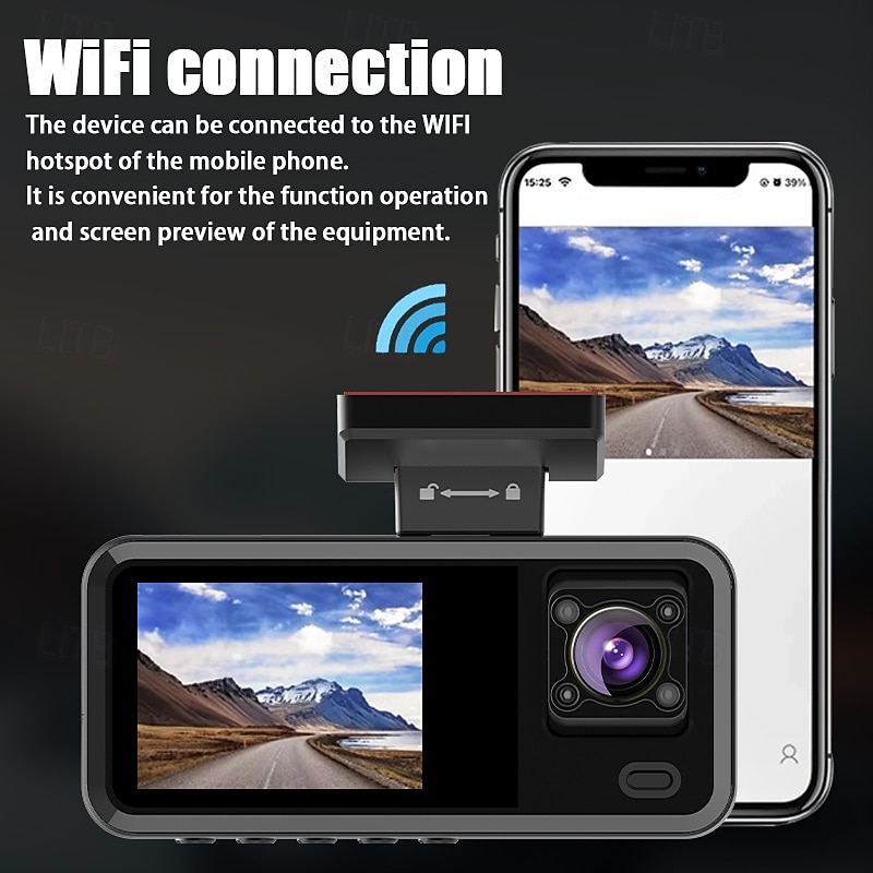 Car DVR Car Recorder 1080P Car Camera Front and Rear Car Car Recorder with Night Vision 24 Hour Parking Mode3