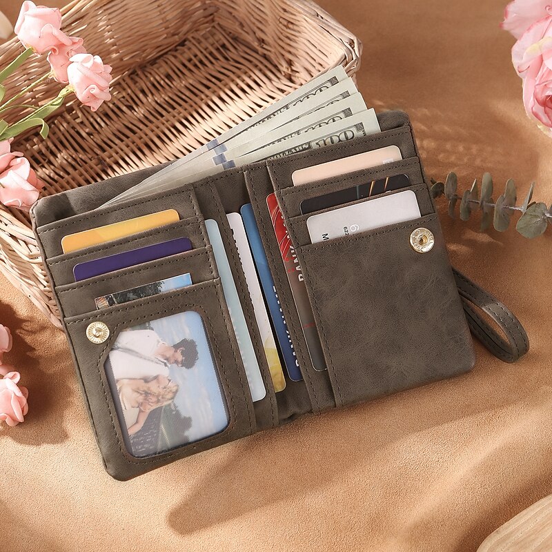 Personalized Women's Wallet Custom Best Gift for Mom – Photo Engraved Leather Wallet, Ideal for Mother's Day, Birthday, or Wedding Anniversary4