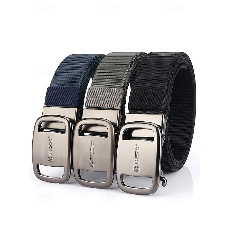 Men's Tactical Nylon Belt – Durable Military-Style Webbing Belt with Metal Buckle for Outdoor, Hiking, and Workwear3