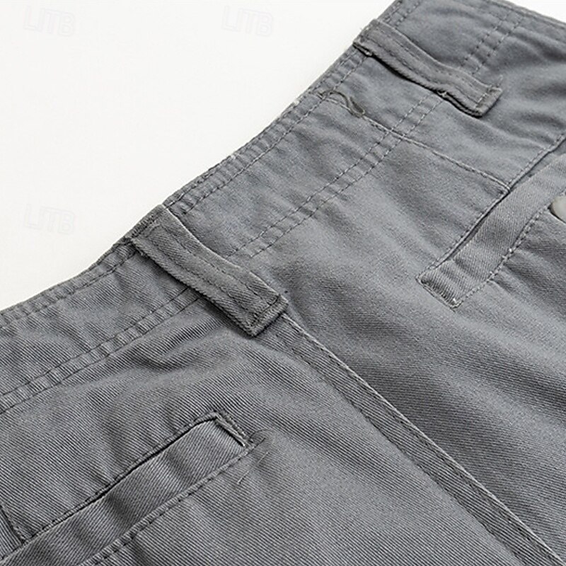 Men's Dress Shorts Work Shorts Zipper Buttons Pocket Plain Comfort Breathable Short Outdoor Vacation Sport Casual Black Army Green3