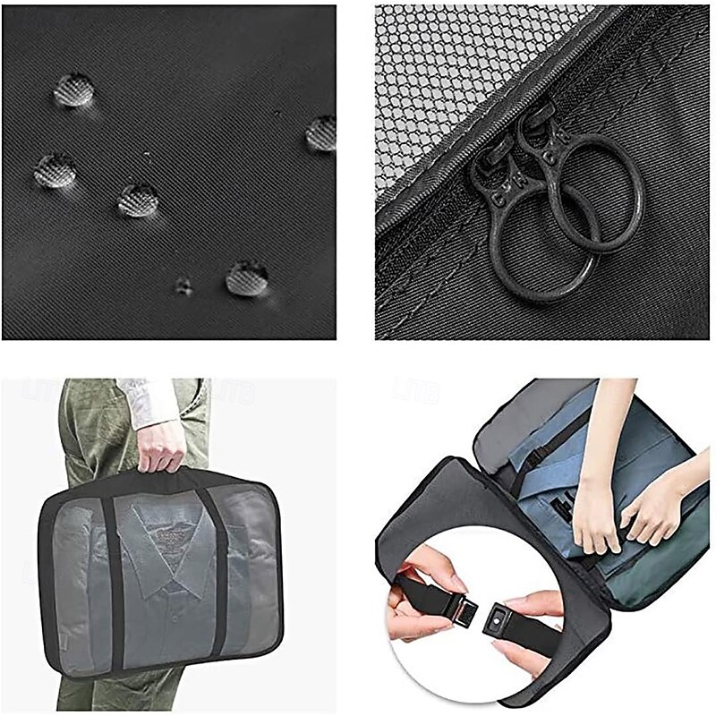 8-Piece Compression Packing Cubes Set for Travel, Luggage Organizer, Clothing and Accessories Sorting Storage Bags, Suitcase Organizing Set for Efficient Packing4